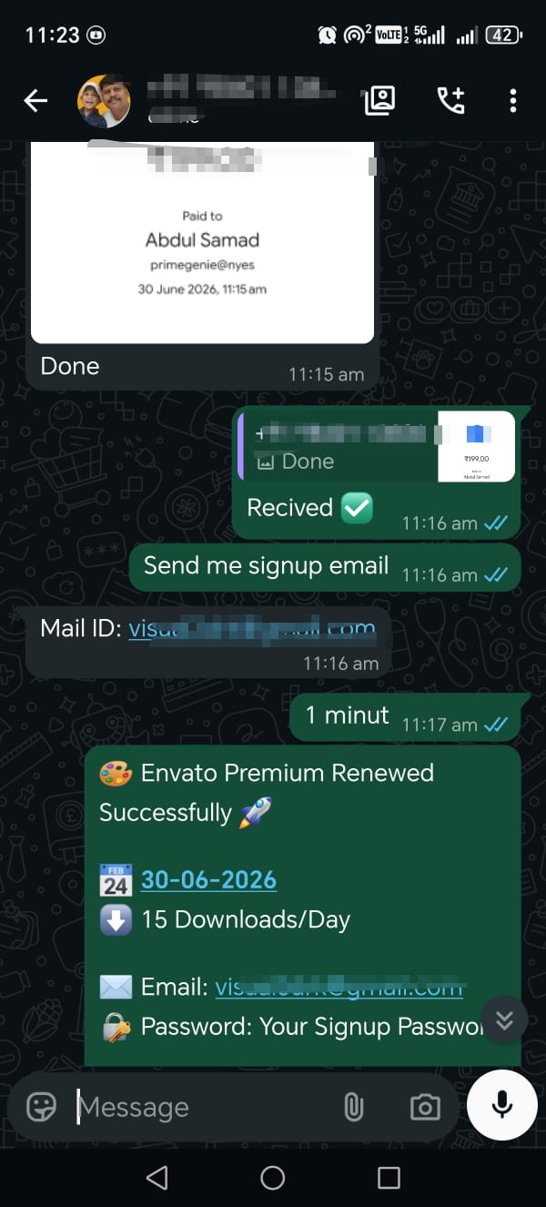 Prime Genie Group Buy designer tools subscription customer activation proof screenshot 60